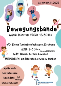 Bewegungsbande beim SC. Weyhausen Bewegungsbande beim SC. Weyhausen